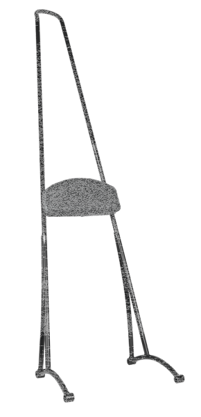 Burly Stupid Tall Sissy Bar Blk XL04-22 (IT)
