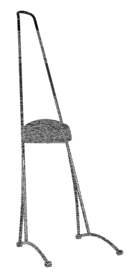 Burly Stupid Tall Sissy Bar Blk FXD06-17 (IT)