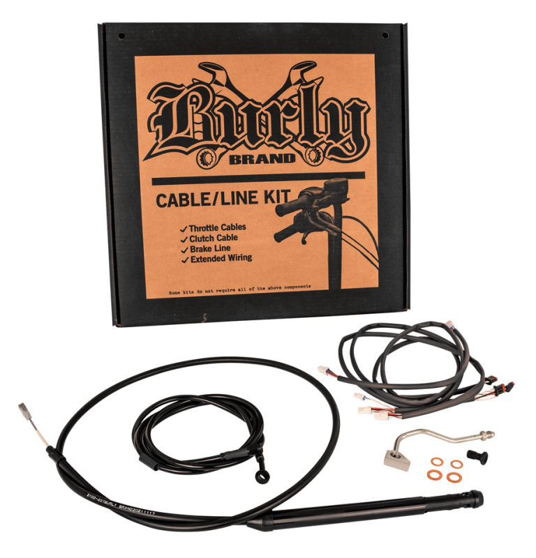 Burly Control Kit 16" Black FLH/T21-Up (IT)