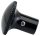 JM Choke Knob Knurled Black (IT)