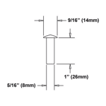 JM Mirror Hole Plug for HD Black