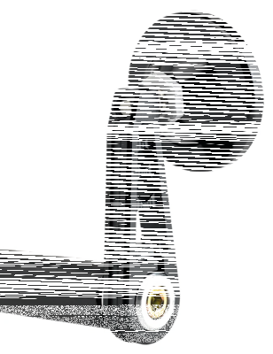 JM Bar-End Mirror 2-1/4" Stem D Black (IT)