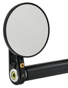 JM Bar-End Mirror 3-1/4" Stem D Black