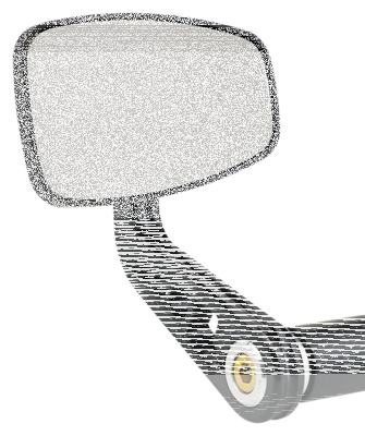 JM Bar-End Mirror Cafe Stem A Black (IT)