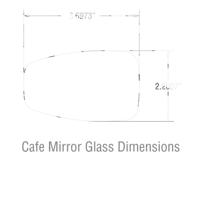 JM Bar-End Mirror Cafe Stem A Black (IT)