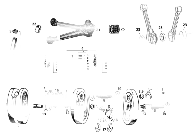 crank pin 3 hole type WL29-up (IT)