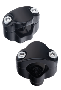 Black 1.5" High risers for 1.25" bars (IT)