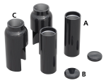 Fork Cover Kit 6PC Black FXBB/FXST18-Up