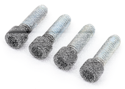 Foot Pegs DR Bolts Matt Blk XL04-22 (IT)