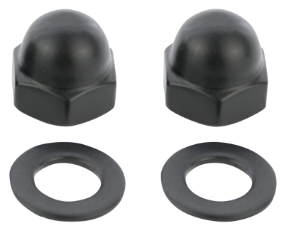 Mirror Cap Nut kit Matt Blk 82-Up