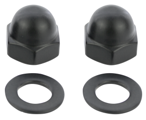 Mirror Cap Nut kit Matt Blk 82-Up (IT)