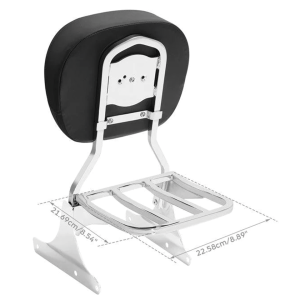 Rigid Sissybar + Pad/Rack Chr FLST86-17 (IT)