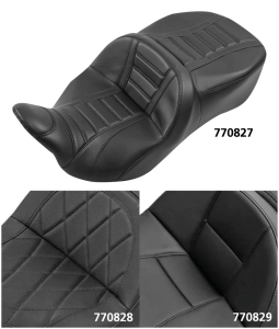 2-Up Pleated 2 Seat Black FLH/T09-20