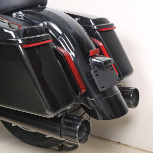 Saddlebag 3 in 1 Lights Red FLH/T14-Up