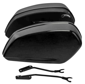 Gloss Black Saddlebags FLSB18-Up