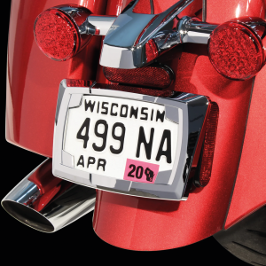 Universal License Plate Frame Chrome (IT)
