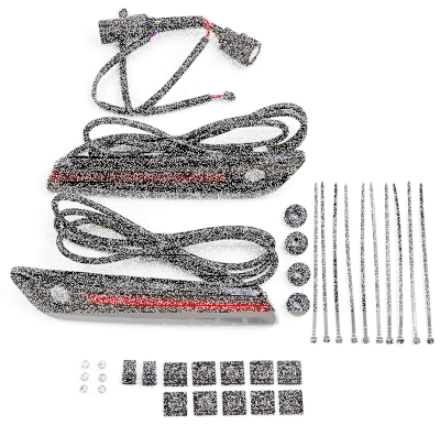 Blk hardbag latch cvrs red FLH/T14-Up (IT)