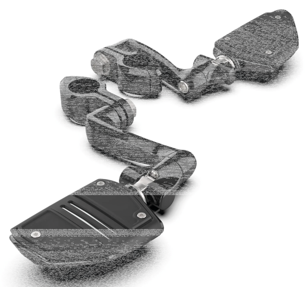 Twin Rail HW Pegs Ext. Blk Male Mounts (IT)