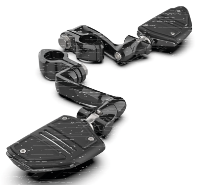 Twin Rail HW Pegs Ext. Blk Male Mounts (IT)