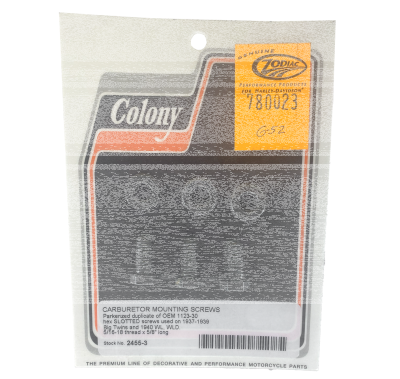 COLONY carb mount kit, parkerized (IT)