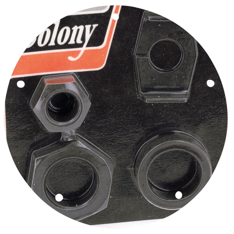 Rear Axle nut kit parkerized WL/A/C36-52 (IT)