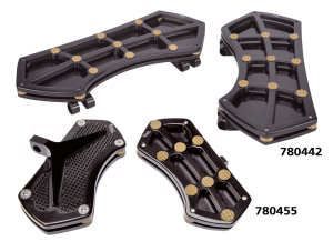 DIAMOND FR FLRBRD BLK W/ GEMS BRASS