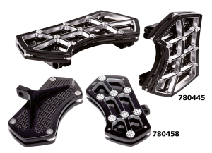 DIAMOND PSSNGR FLRBRD BLK W/ GEMS RED