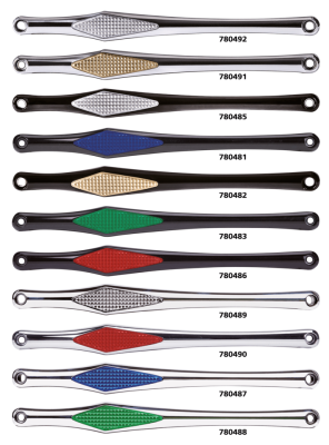 DIAMOND SHIFT ROD BLK W/ RED DIAMOND