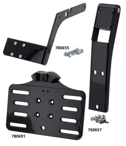 Blck side mount licenseplatekit XL04-UP (IT)