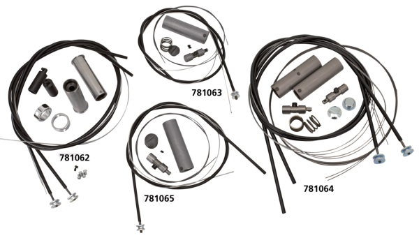 Throttle & spark control kit 49-53 push (IT)