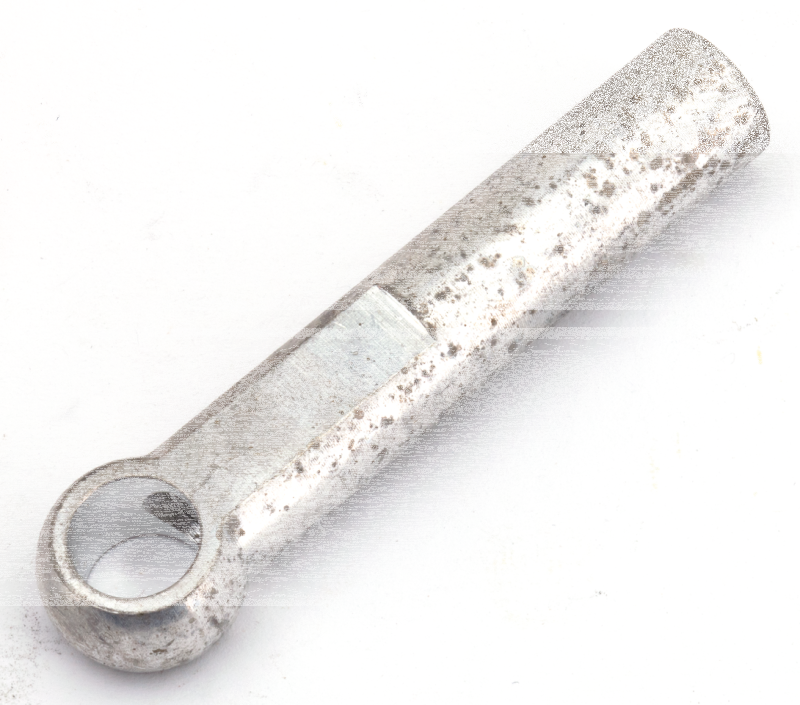 End hand shifter rod white plated (IT)