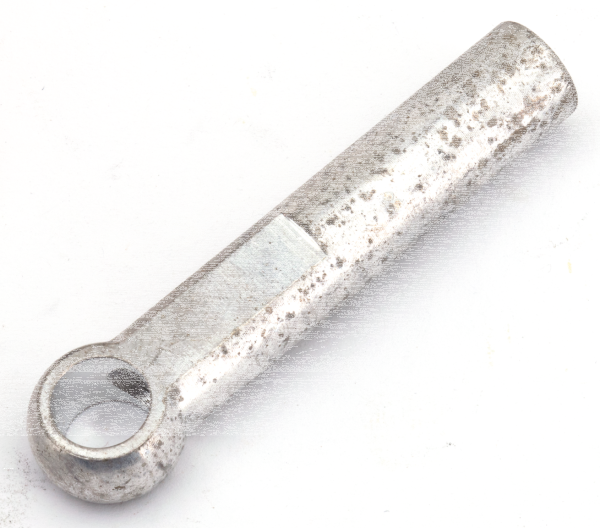 End hand shifter rod white plated (IT)