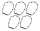 5Pck Gasket Cam Cover M-8 foamet (IT)