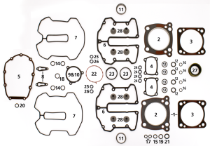 Compl Gasket Kit  Motor M-8