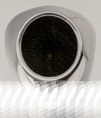 Triangle muffler Stainless steel 2" I.D. (IT)