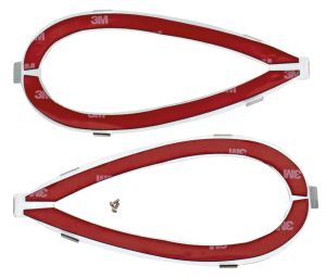 Pair tank name plate brackets