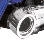 TURNOUT END CAP 4.5" CHROME