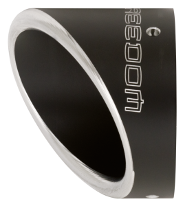 TURNOUT END CAP 4.5" SCULPTED BLACK