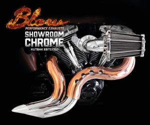 Blow chrome pipes copper shields BT84-17