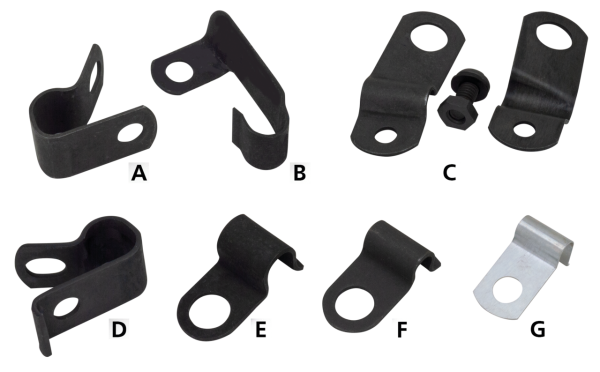 Blk Speedo Cable Clamp OEM #67074-37 (IT)