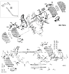 Rod, rear footboard 45CI32-50 Parkerized (IT)