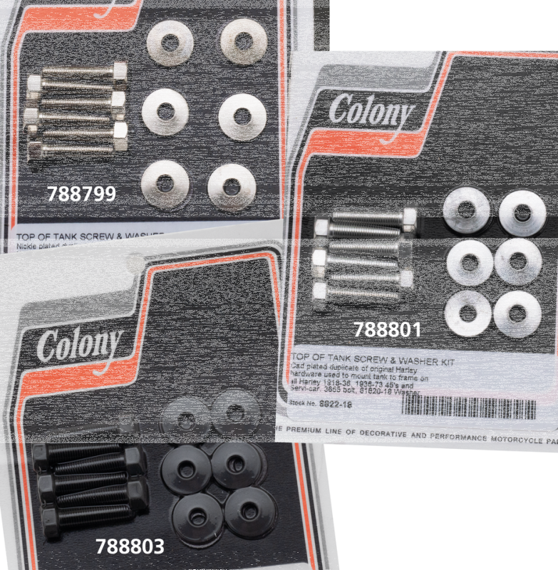 Tank top strip O.S. screw/washer kit Nck (IT)