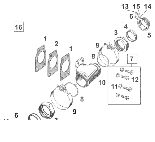 10pck Intake manifold rivet BT48-54 (IT)