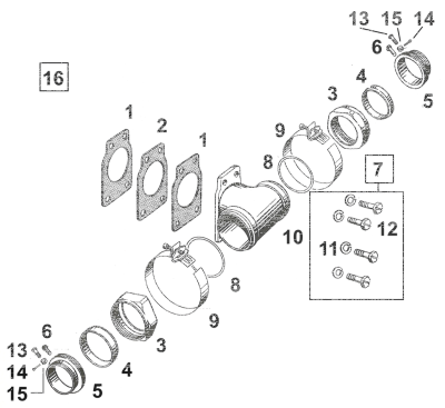 10pck Intake manifold rivet BT48-54 (IT)