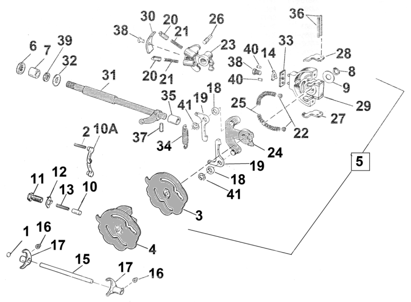 Pawl carrier XL74-84, BT79-86 (IT)