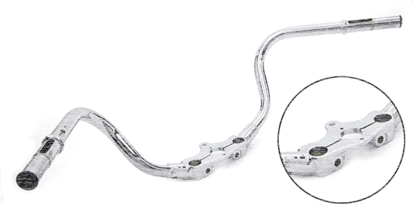Speedster Inline Handlebar Chrome 36-45 (IT)