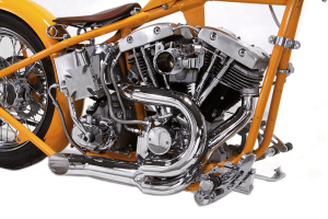 Chrome open 2:1 exhaust BT70-84