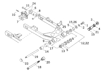 Timken swingarm bearing (IT)