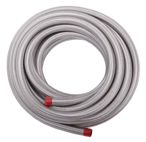 Braided inox covered H-D hose 3/8"x762cm