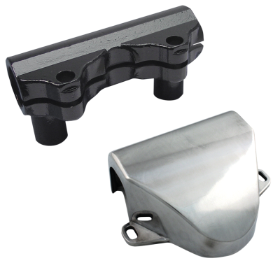 Polished handlebar clamp cover FL60-79 (IT)